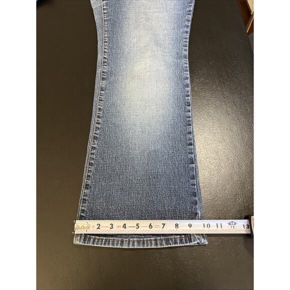 Zana Di Jeans Women 18 Blue High Rise Classic Faded Wide Leg Stretch Denim Boho - Picture 11 of 11